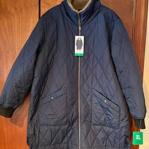 Weatherproof Vintage Navy Quilted Jacket